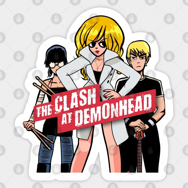 The Clash at Demonhead band promo Sticker by AO01